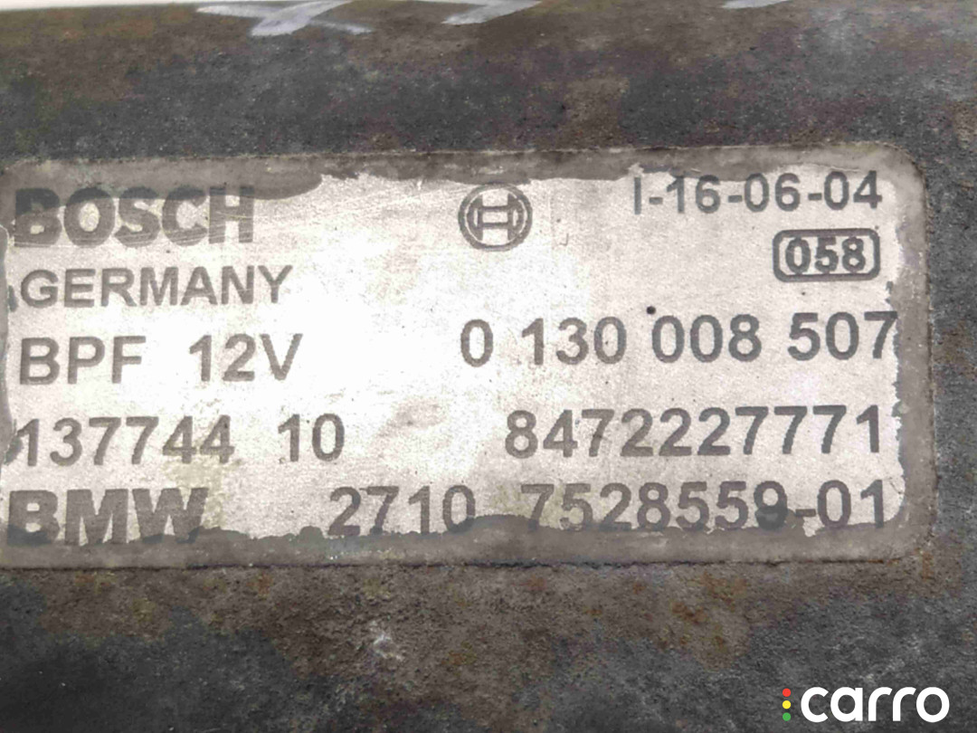 7528559, 27107528559, 0130008507 Электромотор раздаточной коробки BMW X3 E83 2004г. - фото №5
