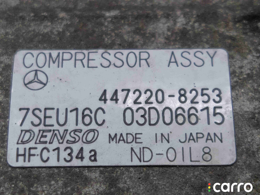 4472208253, A0002308811 Компрессор кондиционера Mercedes ML W163 2002г. - фото №9