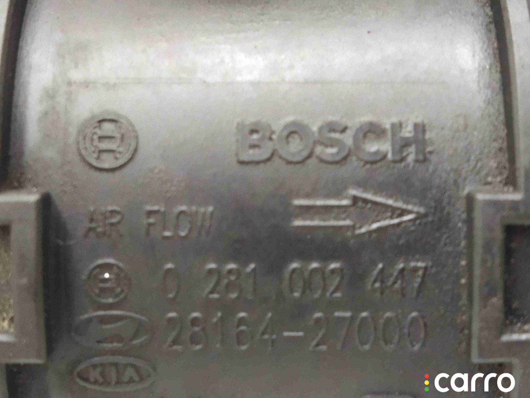 2816427000, 0281002447 Расходомер воздуха Hyundai Santa Fe 2005г. - фото №5