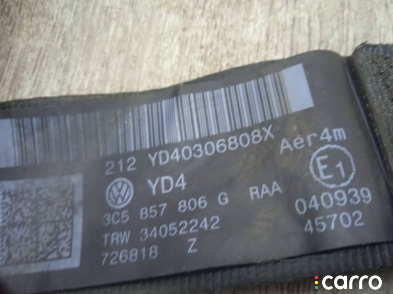 3C5857806G ремень безопасности Volkswagen Passat 2008г. - фото №9