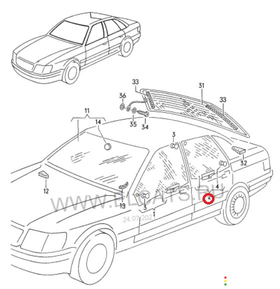 893845025D Стекло двери Audi 80 B3 89/B3 1988г. - фото №6