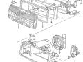 893941117A Кронштейн фары Audi 80 B3 89/B3 1989г. - фото №6