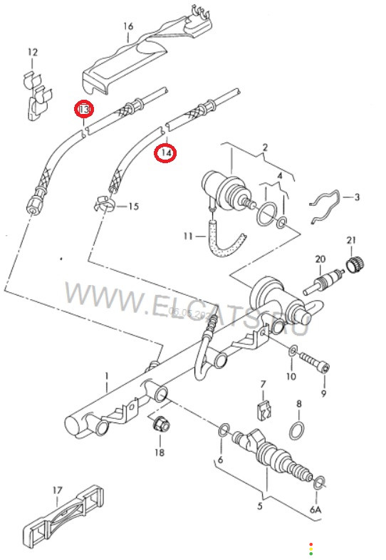 Шланг топливный Audi A6 C5 4B2 2002г. - фото №5