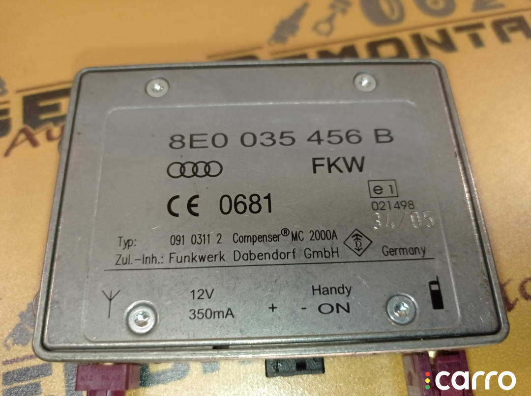 8E0035456B Усилитель антенны Audi A4 B7 8EC 2005г. - фото №6
