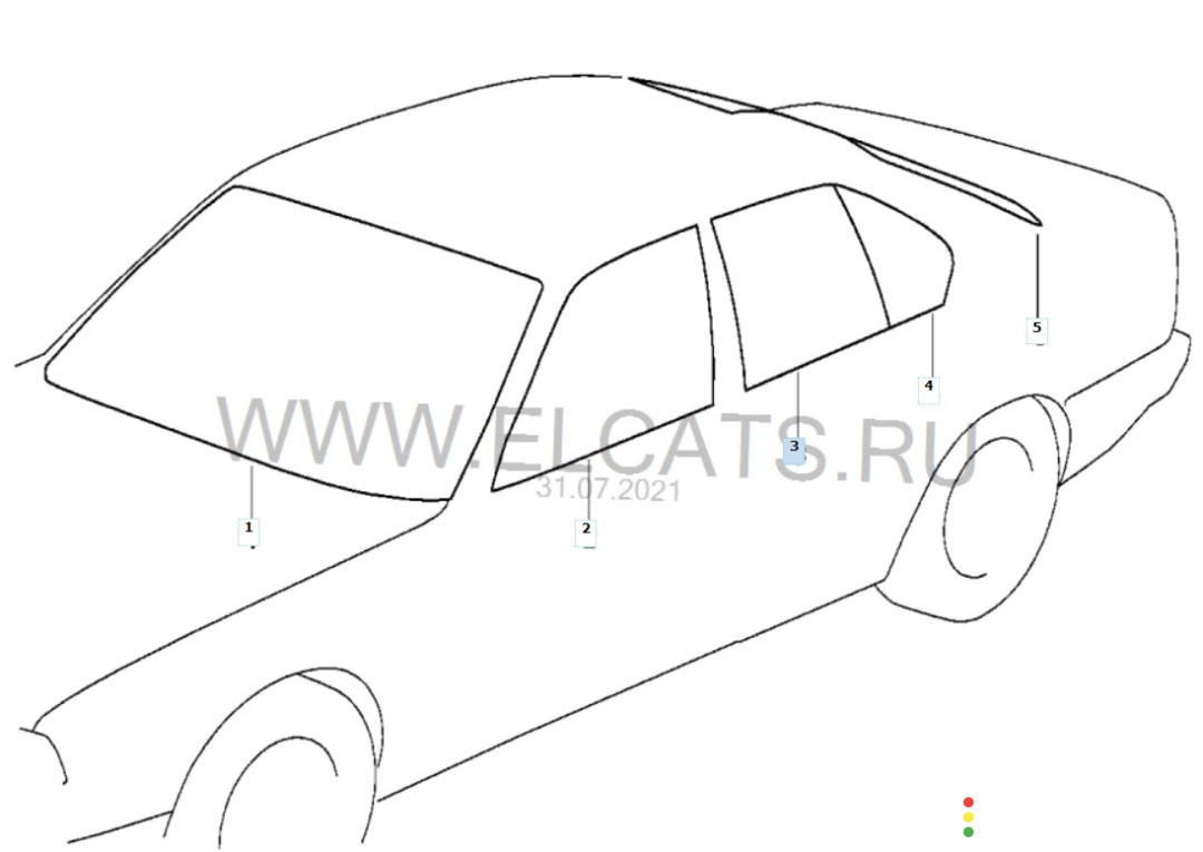 51341944087 Стекло двери заднее левое BMW 5-series E34 1990г. - фото №4