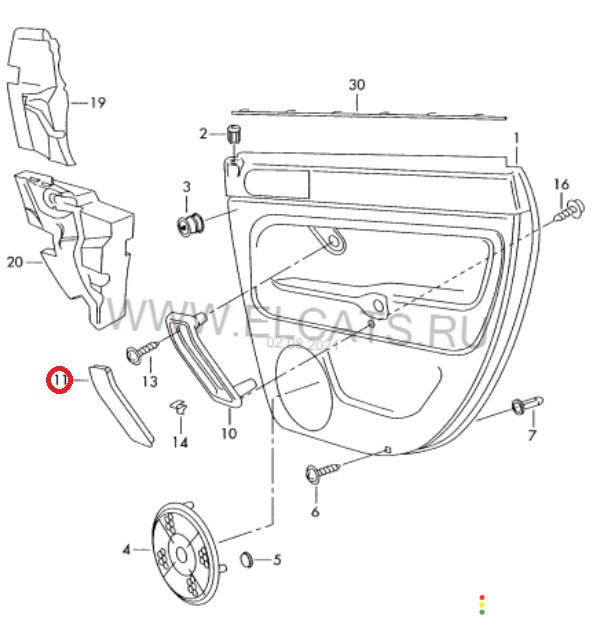 3B4867371 Накладка ручки внутренней задняя левая Volkswagen Passat B5 3B3 2001г. - фото №4
