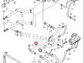 03G121071A Трубка системы охлаждения Audi A4 B7 8EC 2005г. - фото №5