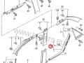 8E0867767A Обшивка стойки задняя левая Audi A4 B7 8EC 2005г. - фото №4
