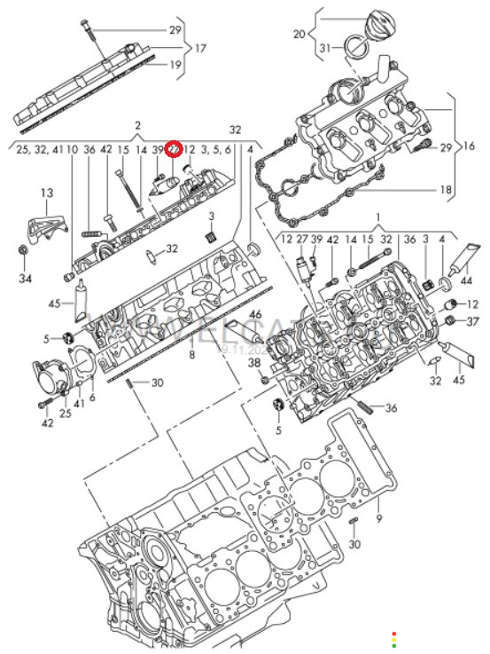 06E103697E Механизм изменения фаз ГРМ Audi A6 C6 4F2 2008г. - фото №7