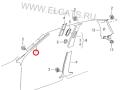 6N0867458A Обшивка стойки передняя правая Volkswagen Polo 6N1 1996г. - фото №5