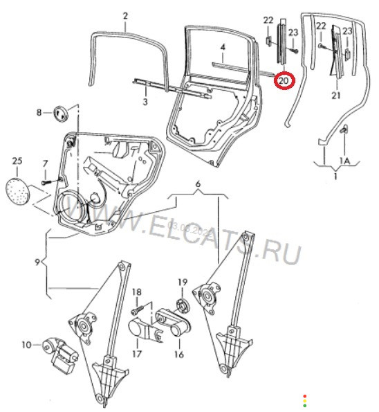 3B0839901 Накладка двери наружная задняя левая Volkswagen Passat B5 3B2 1997г. - фото №4