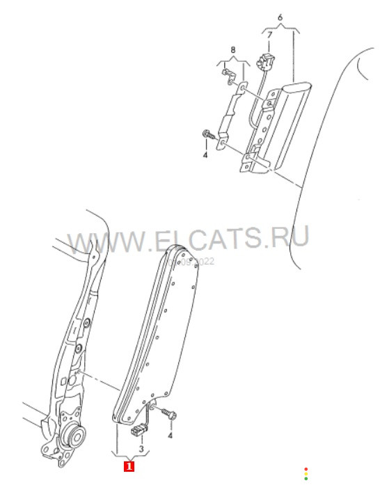 3C0880241C Подушка безопасности левая Volkswagen Passat B6 3C2 2010г. - фото №7