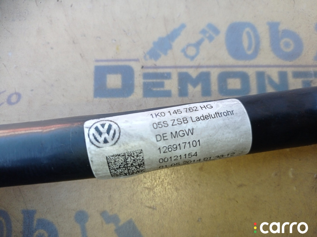 1K0145762HG Трубка системы охлаждения Volkswagen Passat B7 365 2014г. - фото №8