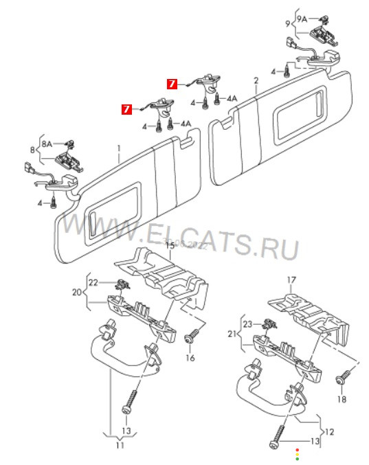 1K0857561B Крючок Кронштейн козырька Volkswagen Passat CC 358 2013г. - фото №7
