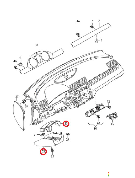 3C0858566H Кожух рулевой колонки Volkswagen Passat CC 358 2010г. - фото №10
