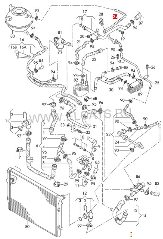 1K0122447GR Патрубок системы охлаждения Volkswagen Passat CC 358 2010г. - фото №6