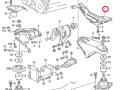 035199307E Кронштейн двигателя Audi 100 C3 443 1986г. - фото №7
