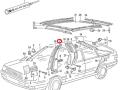 443867239F Обшивка стойки левая Audi 100 C3 443 1986г. - фото №11