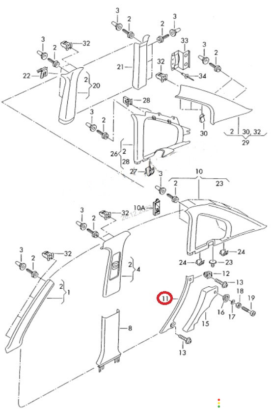 3B0867767B Обшивка арки задняя левая Volkswagen Passat B5 3B6 2005г. - фото №8