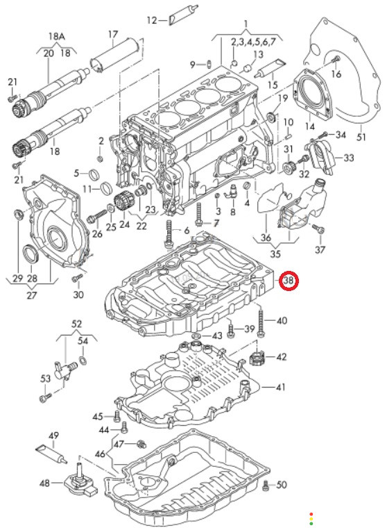 06J103603T Поддон двигателя масляный Volkswagen Passat B6 3C5 2008г. - фото №8