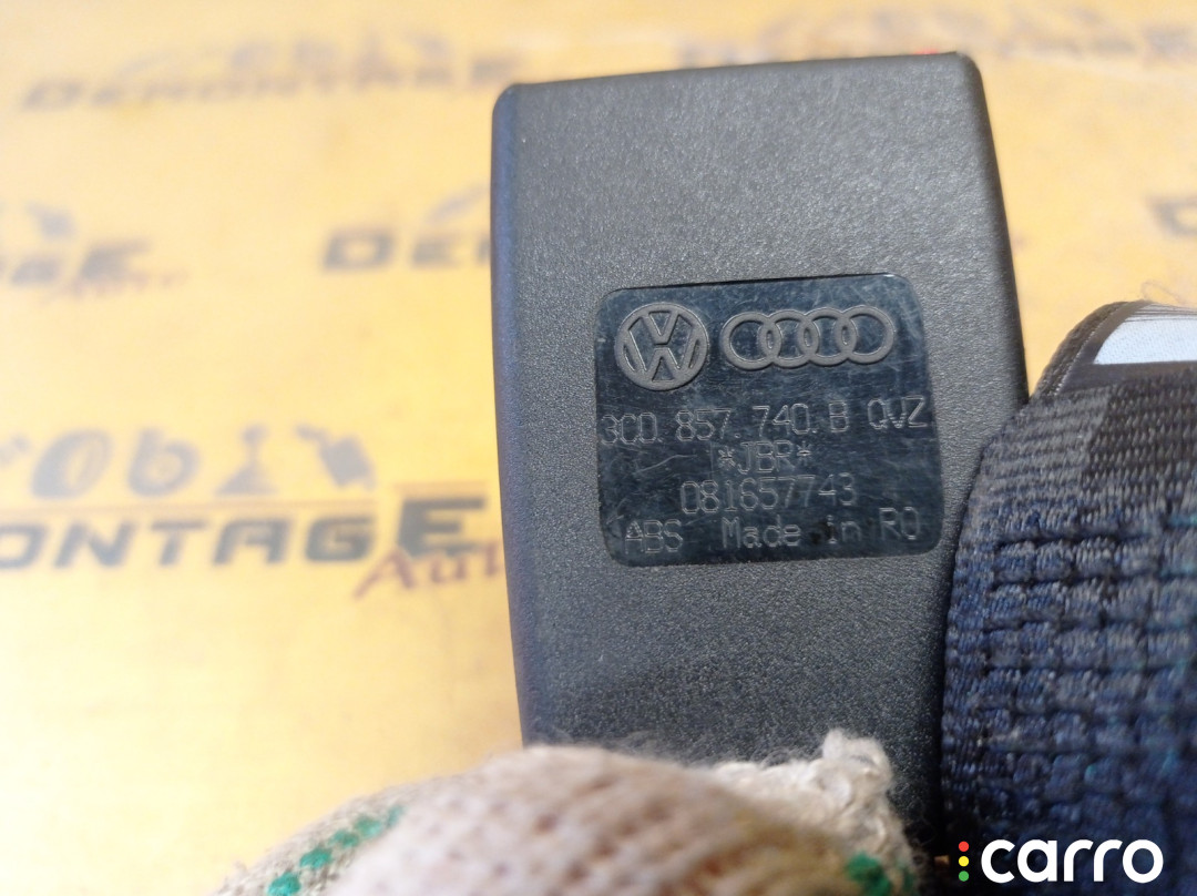 3C0857807H Ремень безопасности средний задний Volkswagen Passat B6 3C5 2008г. - фото №8