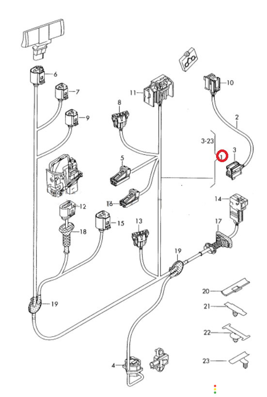 4F1971029AD Проводка двери передняя левая Audi A6 C6 4F2 2007г. - фото №10