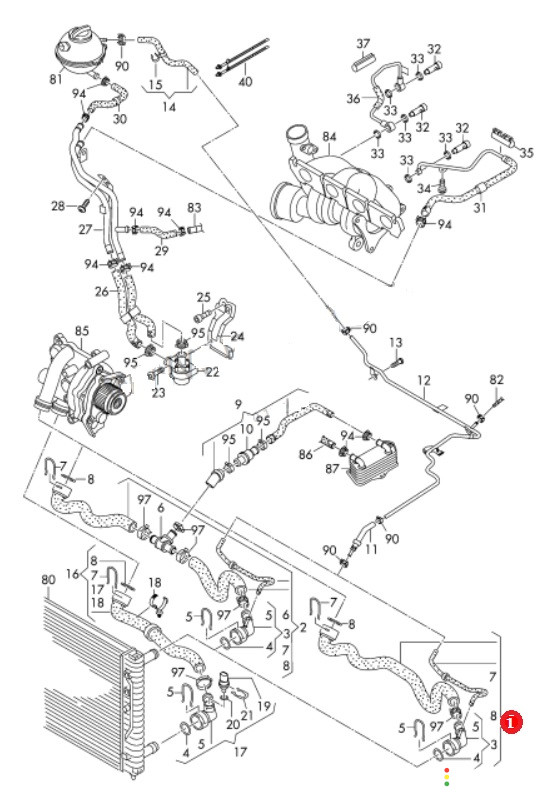3C0122101FF Патрубок системы охлаждения Volkswagen Passat CC 358 2011г. - фото №5