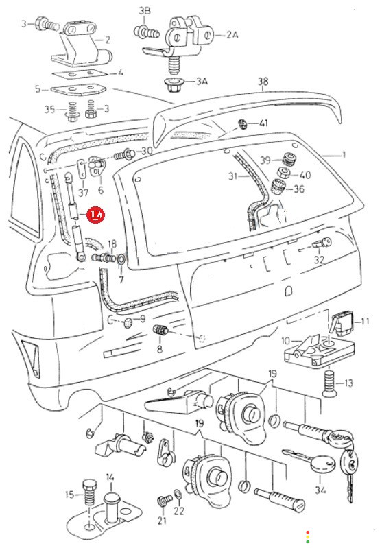 3182705506K6 Амортизаторы двери багажника Seat Ibiza 6K 2000г. - фото №7
