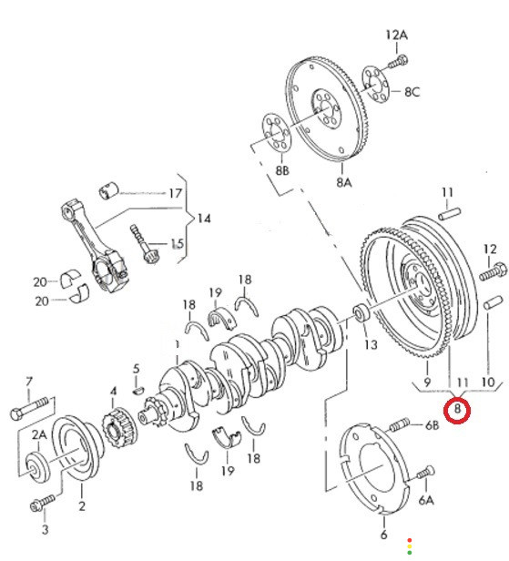 032105270 Маховик Seat Ibiza 6K 2000г. - фото №10