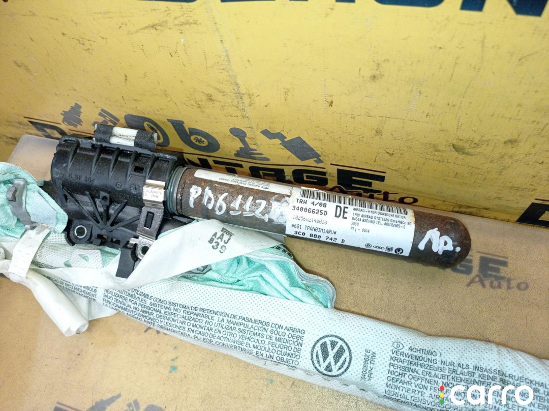 3C0880742D Подушка безопасности правая Volkswagen Passat B6 3C2 2008г. - фото №2