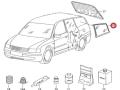 3B9845297J Стекло боковое заднее левое Volkswagen Passat B5 3B5 1999г. - фото №9