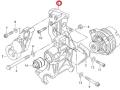 058145523D Кронштейн генератора Volkswagen Passat B5 3B5 1999г. - фото №8