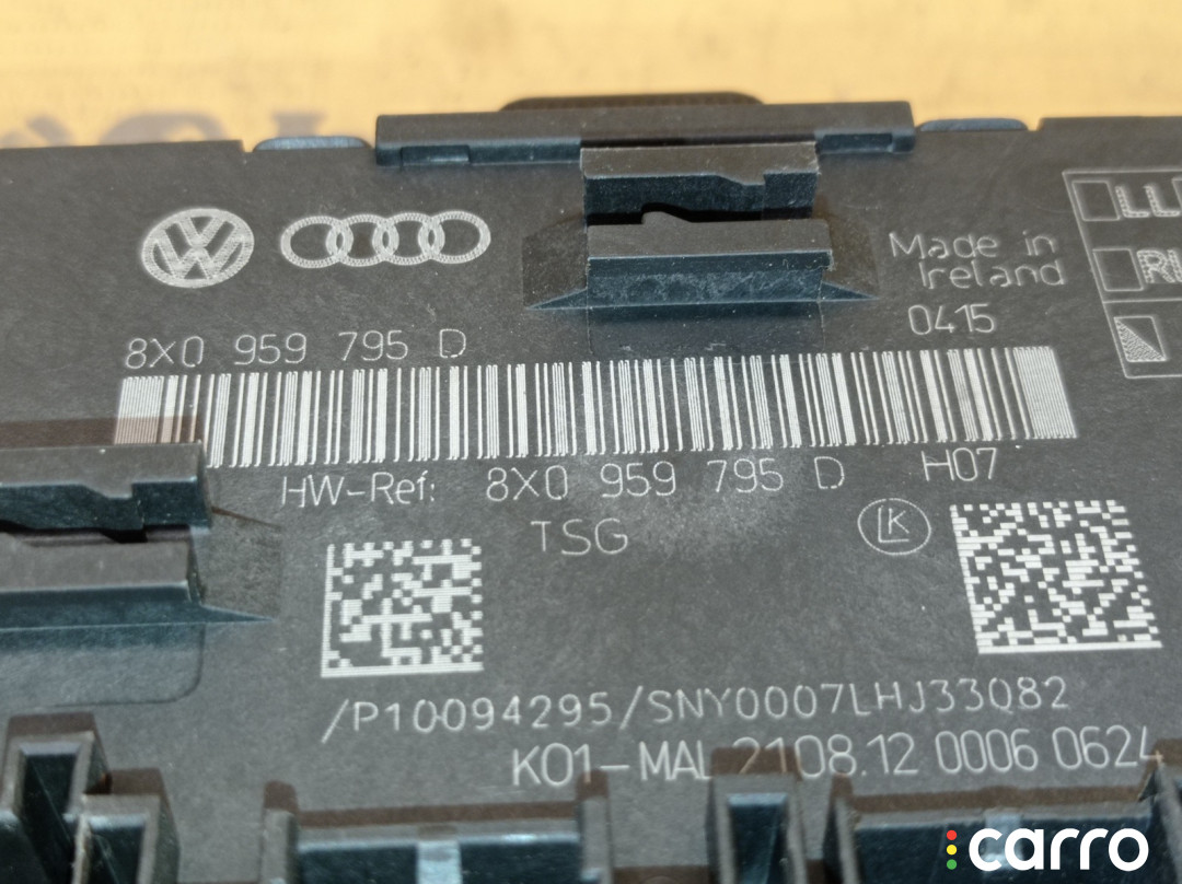8X0959795D Блок комфорта двери задний левый Skoda Superb 3T5 2012г. - фото №7