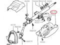 MB522760 Кожух рулевой колонки Mitsubishi Colt 3 C50 1991г. - фото №8