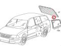3B9845298AL Стекло боковое заднее левое Volkswagen Passat B5 3B6 2005г. - фото №10