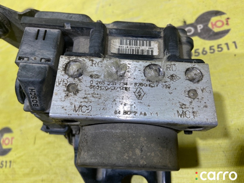 84V02AAY1 Блок abs Renault Megane 2 рейст 2006г. - фото №2
