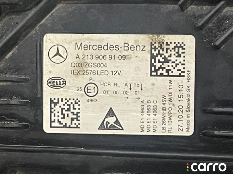 A2139069109 Фара левая Mercedes-Benz E class W213 2020г. - фото №9