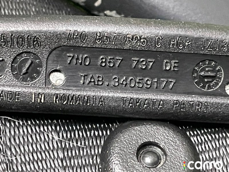7N0857737DE Ремень безопасности задний Volkswagen Touareg NF (7P5) 2012г. - фото №6