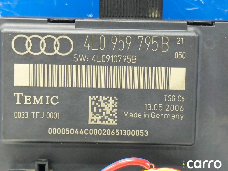 4L0959795B Блок управления дверью задний левый Audi Q7 4L 2006г. - фото №2