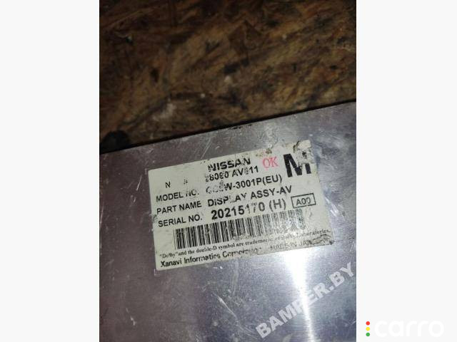 28090AV611 монитор мультимедиа Nissan Primera P12 2004г. - фото №4