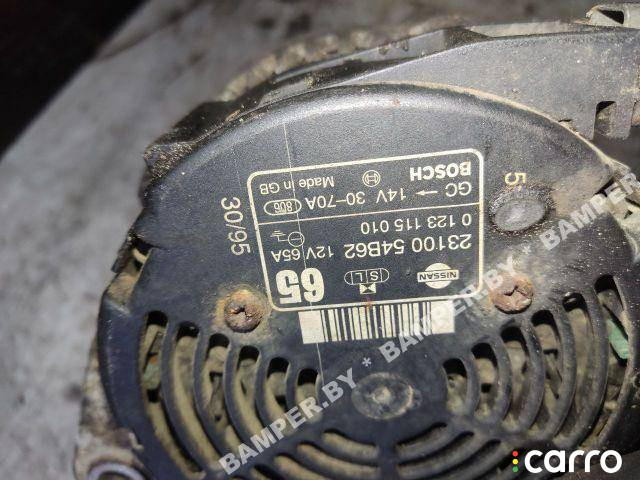 0123115010, 2310054B62 Генератор Nissan Micra K11 1998г. - фото №4