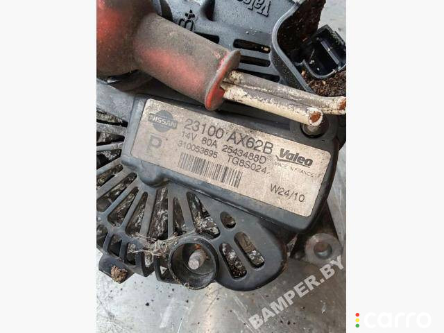 23100AX62B, 2543488D Генератор Nissan Note E11 2010г. - фото №6