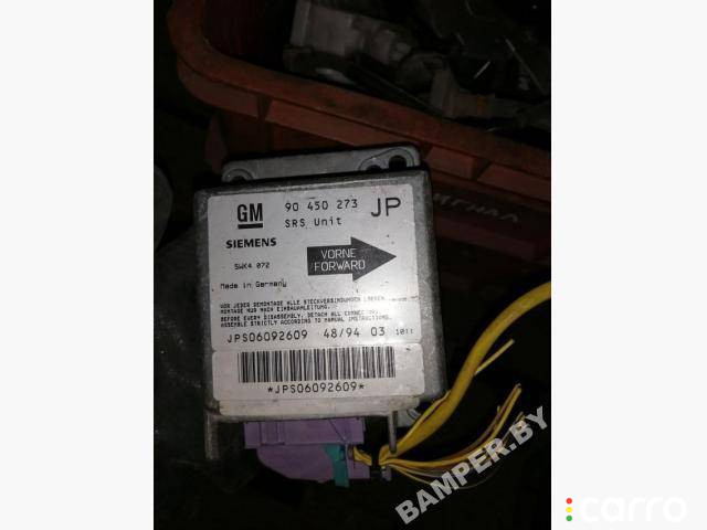 90450273 Блок AirBag Opel Astra F 1996г. - фото №1