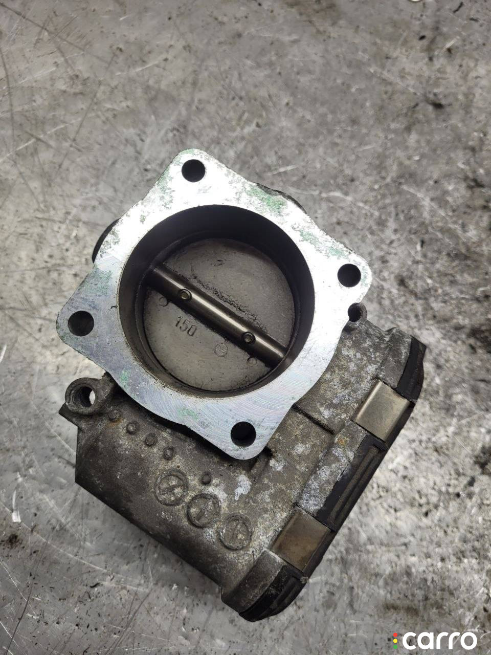 0280750009, 06B163062B заслонка дроссельная Audi A4 1998г. - фото №2