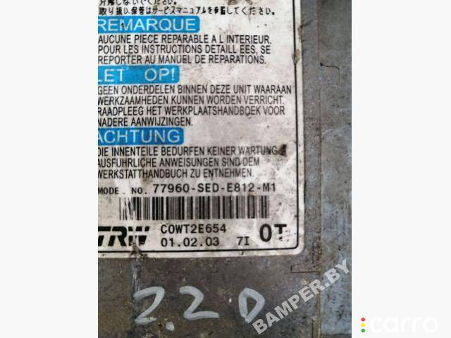 77960SEDE812M1 Блок AirBag Honda Accord 7 2004г. - фото №1