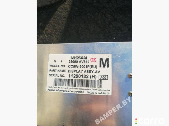 28090AV611 монитор мультимедиа Nissan Primera P12 2004г. - фото №2