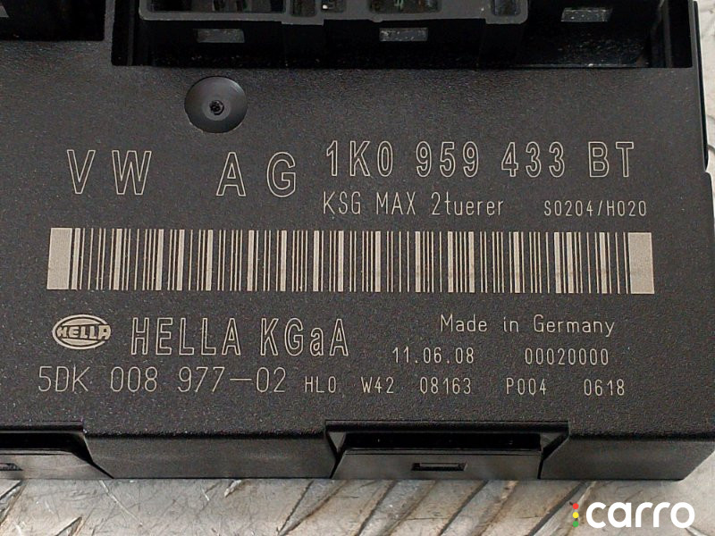 1K0959433BT Блок комфорта Volkswagen Tiguan 2009г. - фото №2