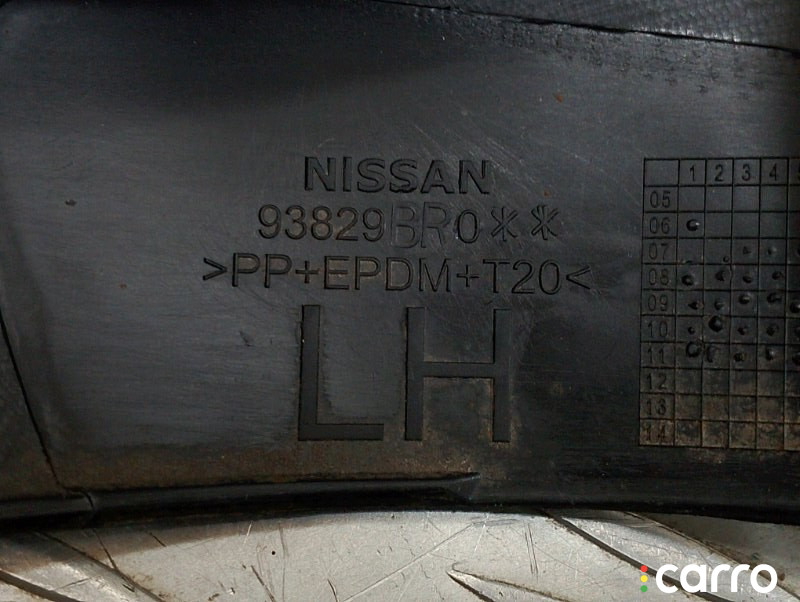 93829JD000, 93829BR01A, 93829JD01D Накладка крыла Nissan Qashqai 2011г. - фото №12