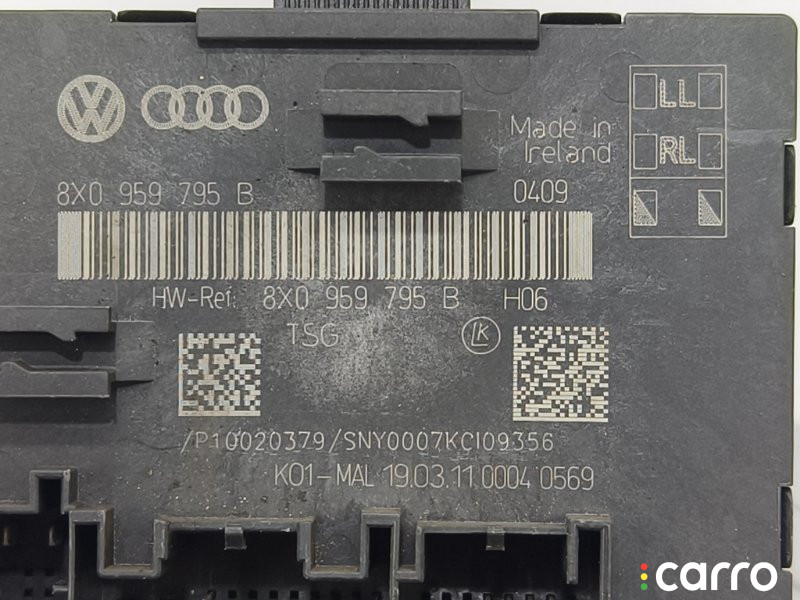 8X0959795BZ01, 8X0959795BZ03, 8X0959795B, 8X0959795DZ01, 8X0959795DZ02 Блок комфорта двери Skoda Superb 2011г. - фото №3