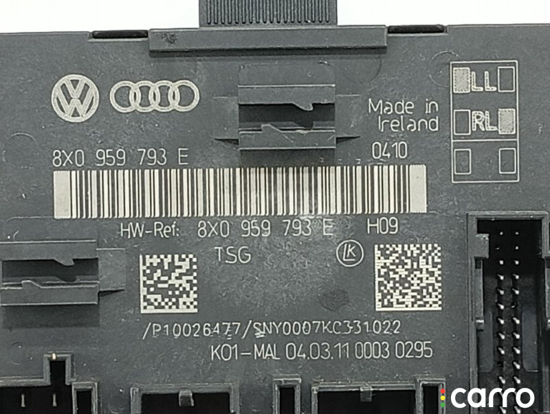 8X0959793E, 8X0959793HZ00, 8X0959793H, 8X0959793EZ00 Блок комфорта двери Skoda Superb 2011г. - фото №3